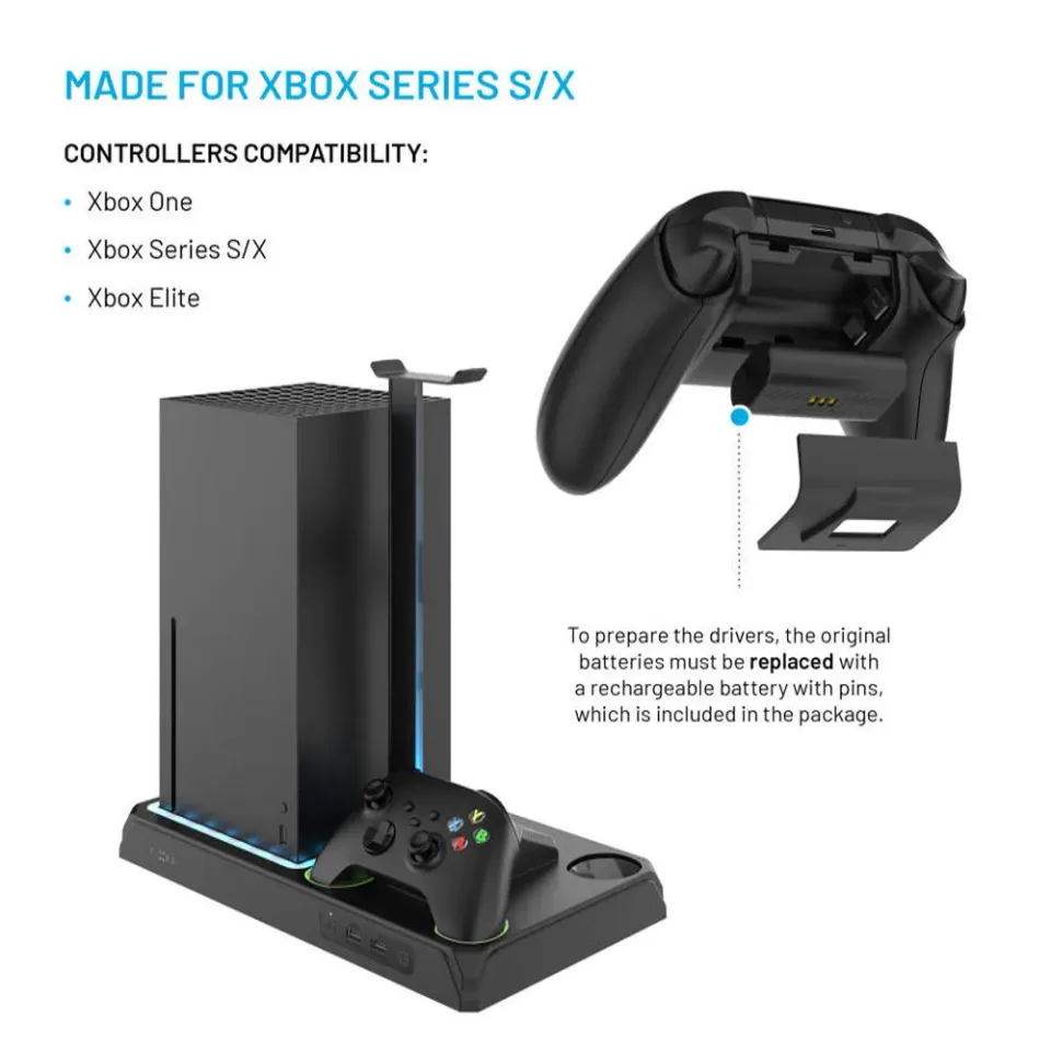 Multifunkční stanice FIXED Xbox Ser. X a S, černá
