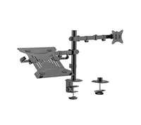 GEMBIRD Držák monitoru na stůl s podstavcem pro notebook MA-DA-03, naklápěcí, až do 32” a 9kg, černý - Poškozený