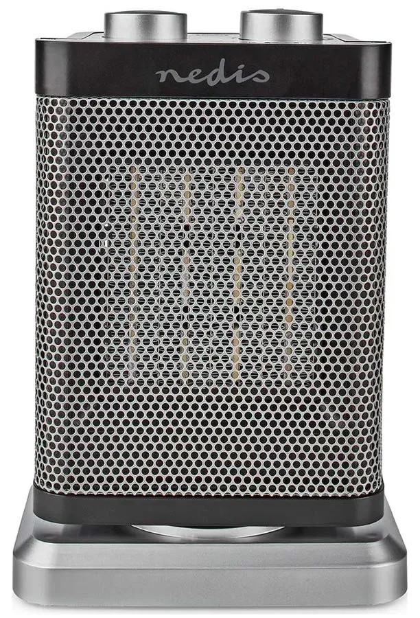 NEDIS keramický horkovzdušný ventilátor PTC/ termostat/ spotřeba 1500 W/ 2 tepelné režimy/ ochrana proti převrácení