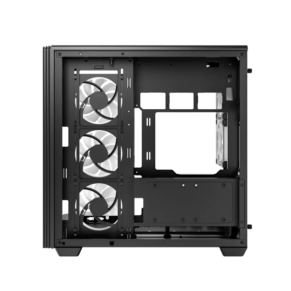 DEEPCOOL Case CG590U 5F, ATX, Průhledná bočnice, 5x120mm ARGB Fan, černá