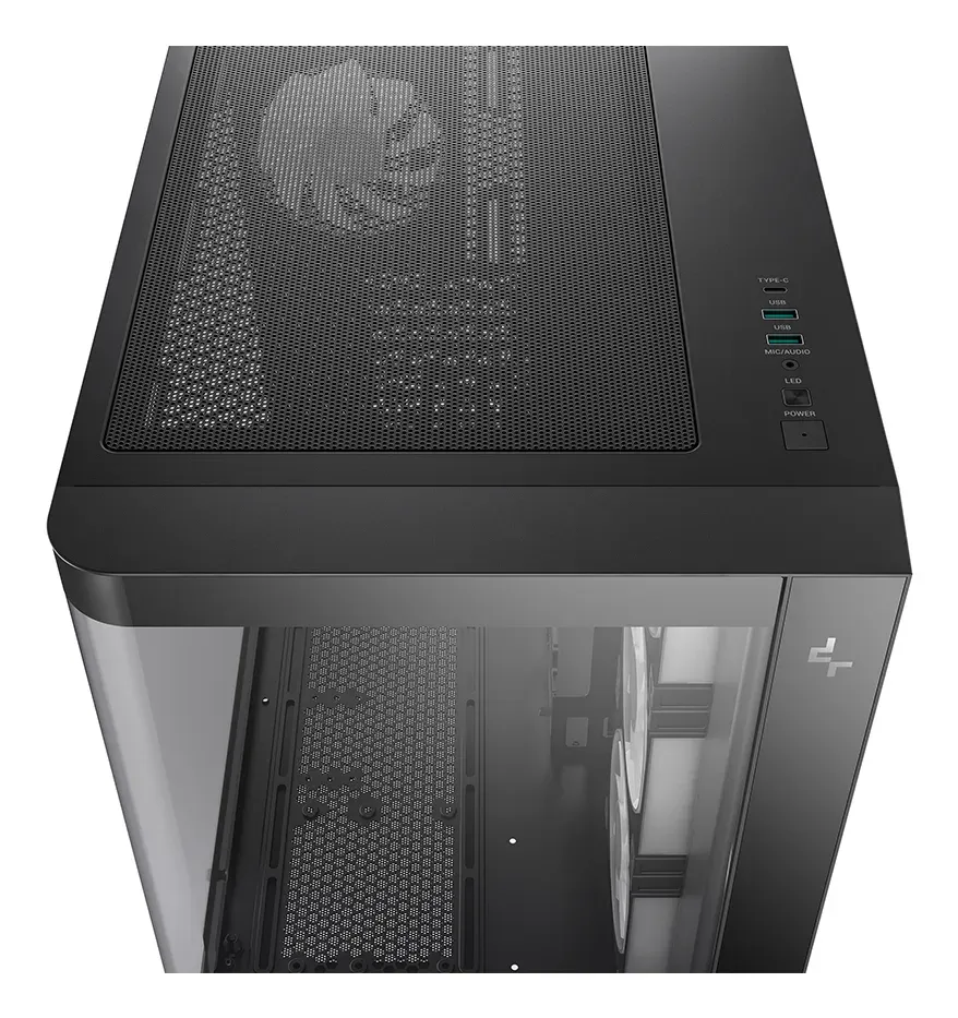 DEEPCOOL Case CG530U 4F, ATX, Průhledná bočnice, 4x120mm ARGB Fan, černá