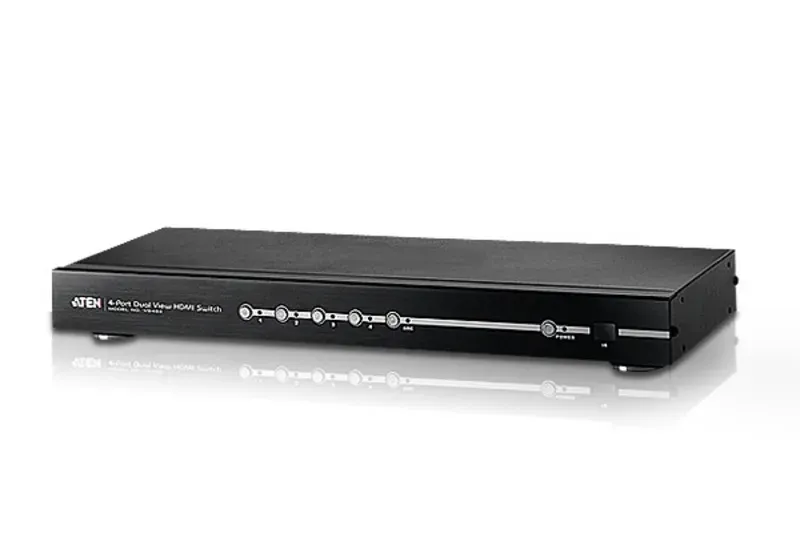 ATEN VS-482 4-portový Dual View HDMI přepínač, RS-232, extra audio
