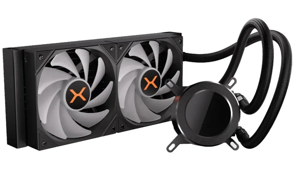 Krux vodní chladič CPU HydroGlance 240 ARGB LCD / 2x120mm ARGB / PWM / display / AMD i Intel