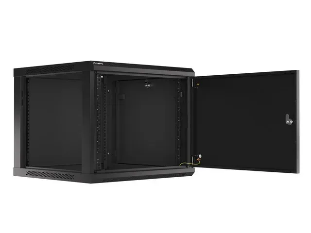 LANBERG RACKOVÁ SKŘÍŇ 19" PRO MONTÁŽ NA STĚNU 9U/600X600 PRO VLASTNÍ MONTÁŽ S KOVOVÝMI DVEŘMI ČERNÁ