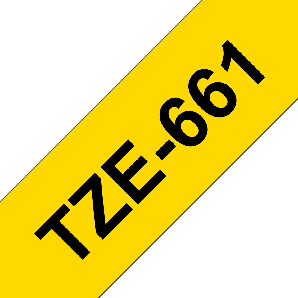 Brother - TZe-661, žlutá / černá - (36mm, lamin.)