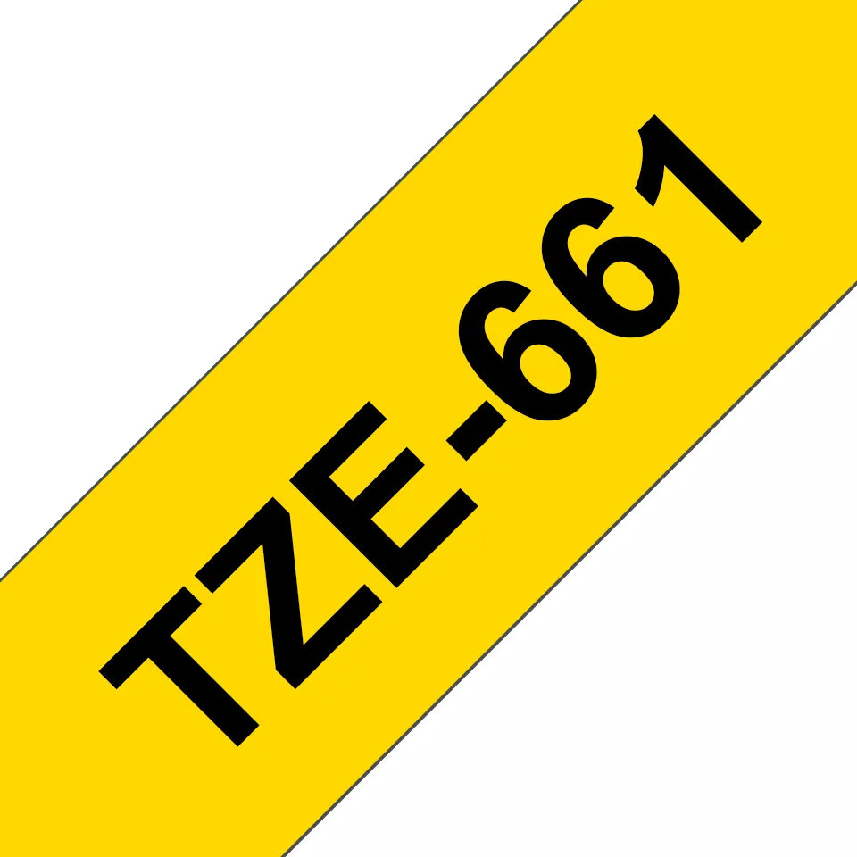 Brother - TZe-661, žlutá / černá - (36mm, lamin.)