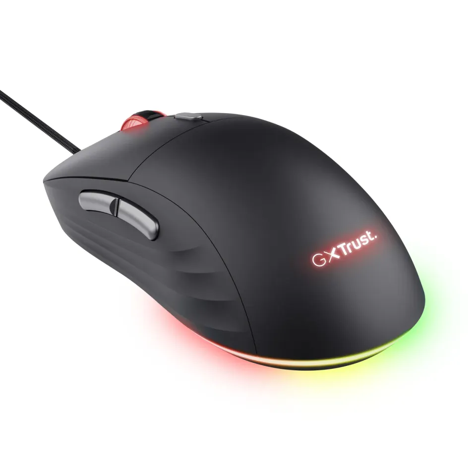 TRUST myš GXT925 Redex II Gaming Mouse, optická, RGB, černá