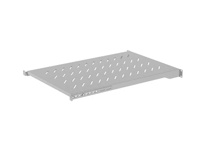 LANBERG POLICE PRO 19" SKŘÍNĚ 1000MM ŠEDÁ (1U/483X700MM NOSNOST DO 25KG, 4BODOVÁ MONTÁŽ)