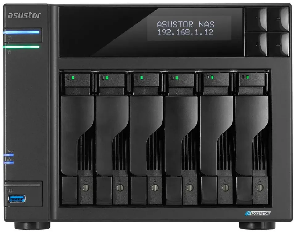 ASUSTOR LOCKERSTOR 6 Gen2 (AS6706T) datové úložiště NAS (pro 6x HDD, Celeron, 4GB DDR4, NAS)