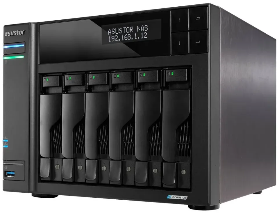 ASUSTOR LOCKERSTOR 6 Gen2 (AS6706T) datové úložiště NAS (pro 6x HDD, Celeron, 4GB DDR4, NAS)