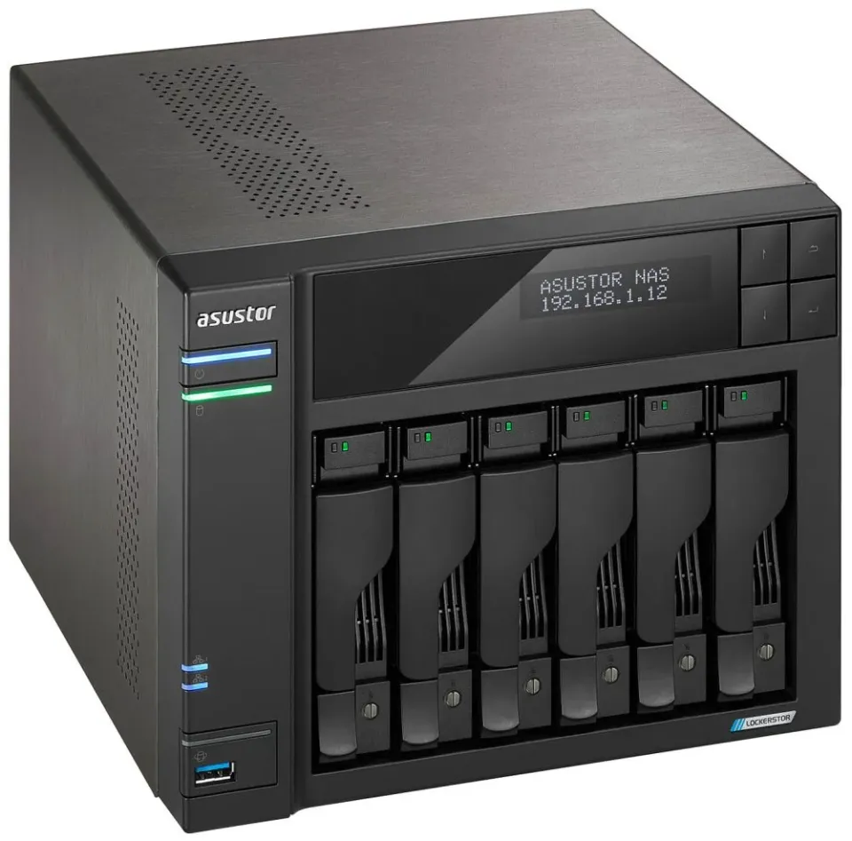 ASUSTOR LOCKERSTOR 6 Gen2 (AS6706T) datové úložiště NAS (pro 6x HDD, Celeron, 4GB DDR4, NAS)