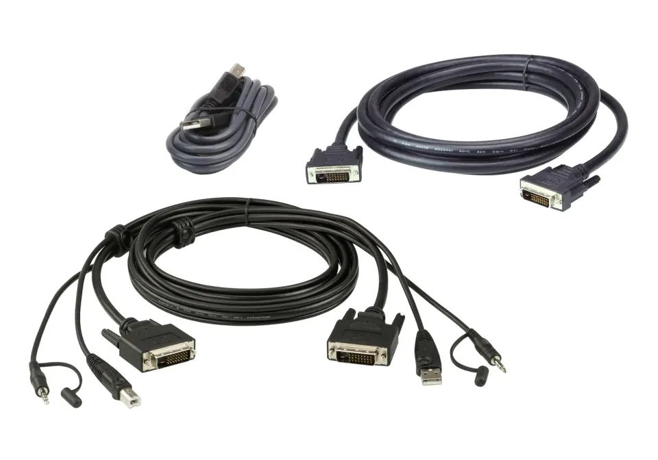 ATEN 3M USB DVI-D Dual Link Dual Display Secure KVM Cable Kit