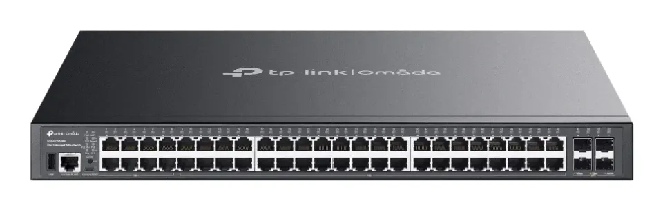TP-LINK SG5452XMPP Omada 48portový gigabitový stohovatelný switch Lite L3 s řízením PoE++ a 4× 10G sloty