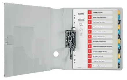 LEITZ Celoplastové rejstříky Cosy A4 popisovatelné na počítači 1-12