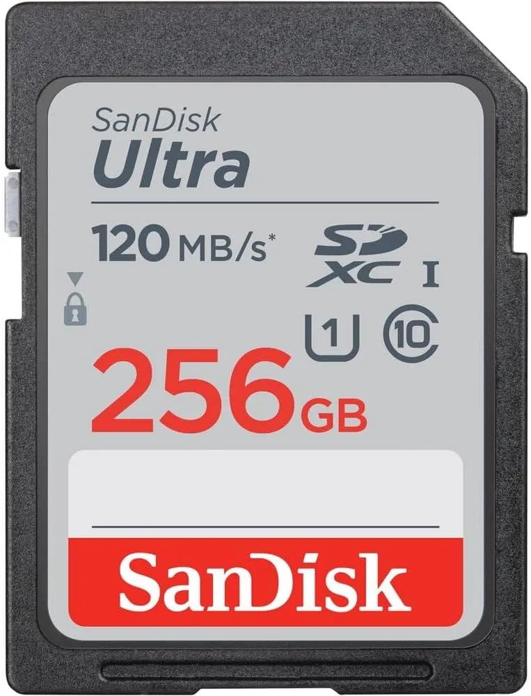 SanDisk Ultra GO SDXC UHS-I Card 256GB SD 190MB/s Read Full HD video