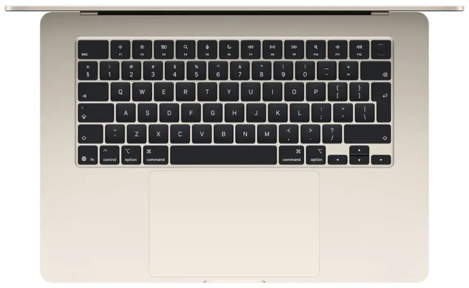 MacBook Air 15" M5 s 10jádrovým CPU a 10jádrovým GPU, 16GB, 512GB SSD – Starlight