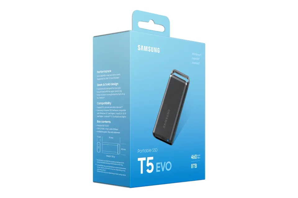 Samsung Externí SSD disk T5 EVO - 8TB - černý