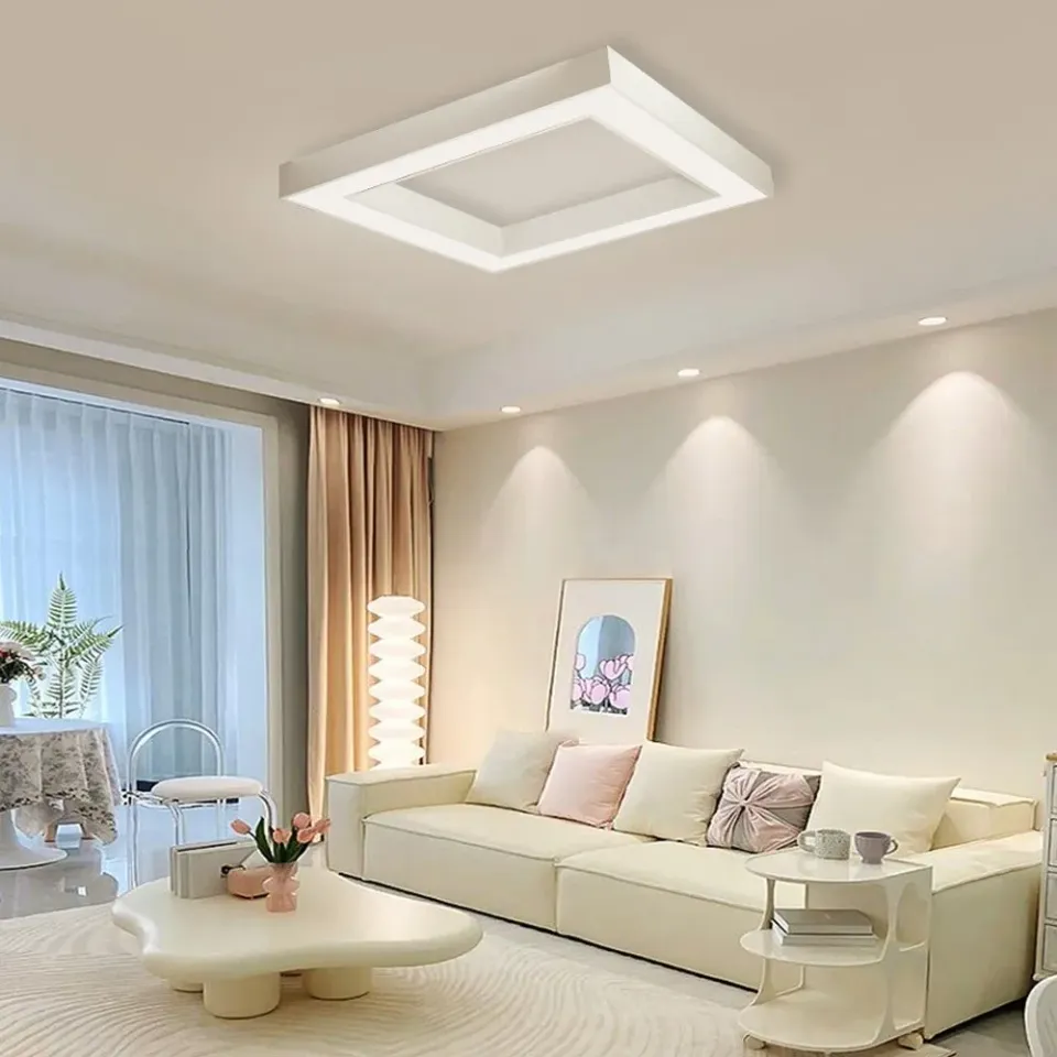 IMMAX NEO CANTO SLIM SMART stropní svítidlo 80x80cm 60W, bílé, Zigbee 3.0, TUYA