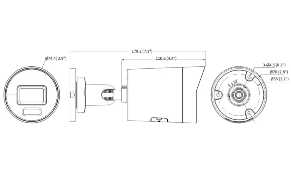 Hikvision DS-2CD2047G2H-LIU(2.8mm)(eF), 4MPix IP Bullet Hybrid ColorVu AcuSense kamera; LED/IR 40m, WDR 130dB, mikrofon,