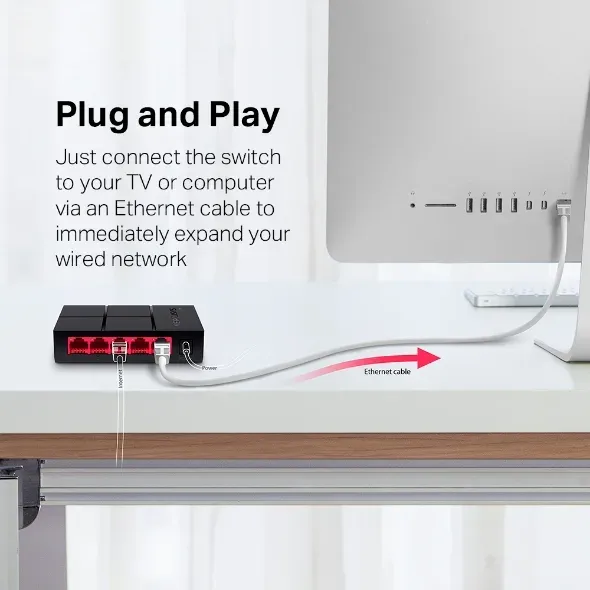 MERCUSYS MS105G switch (5xGbE, fanless)