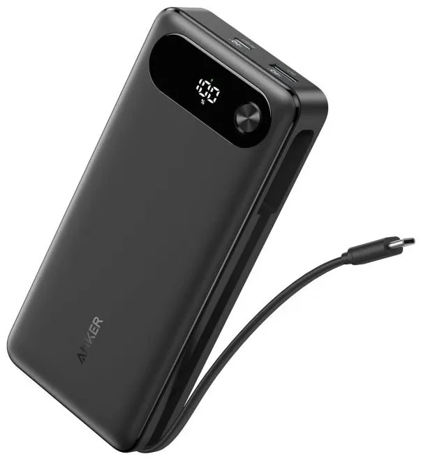 Anker Powerbanka/20000mAh/ 87W/ integrovaný USB-C kabel/ černá