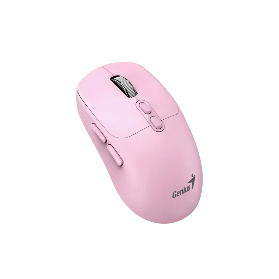 GENIUS myš NX-8080S BT/ duální Bluetooth + 2,4GHz/ 1600 dpi/ Copilot/ bezdrátová/ tichá/ růžová