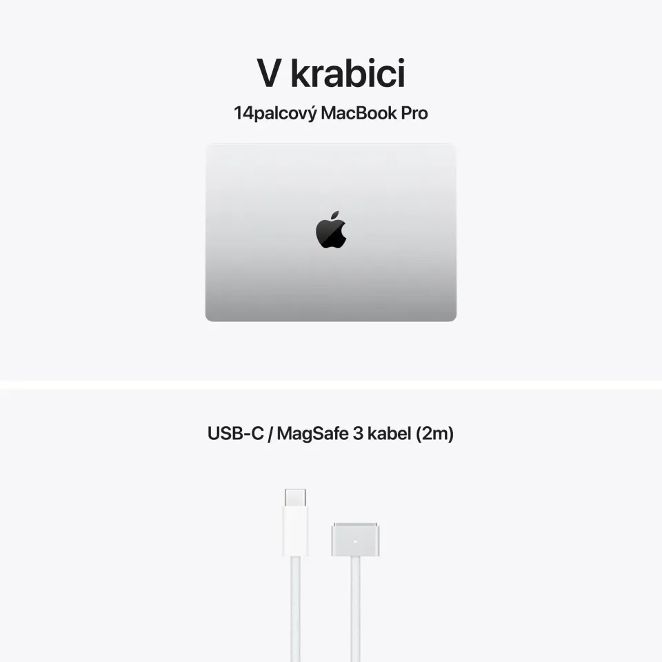 Apple MacBook Pro 14"/M5 Pro/14,2"/3024x1964/24GB/2TB/M5 Pro/Tahoe/Silver/1R
