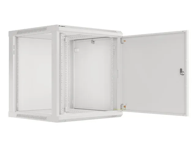 LANBERG Nástěnná jednodílná skříň 19", FOR SELF-ASSEMBLY 12U/600x600 plechové dv