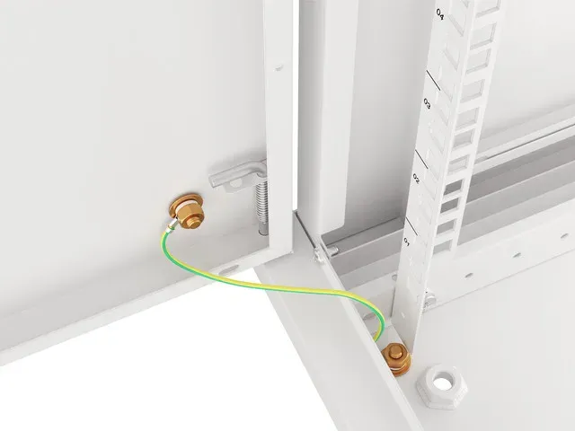 LANBERG Nástěnná jednodílná skříň 19", FOR SELF-ASSEMBLY 12U/600x600 plechové dv