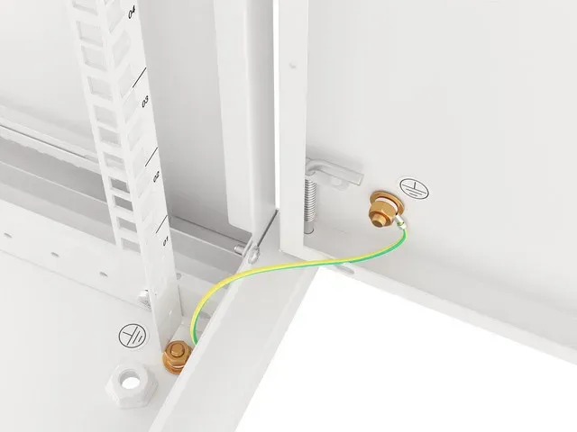 LANBERG Nástěnná jednodílná skříň 19", FOR SELF-ASSEMBLY 12U/600x600 plechové dv