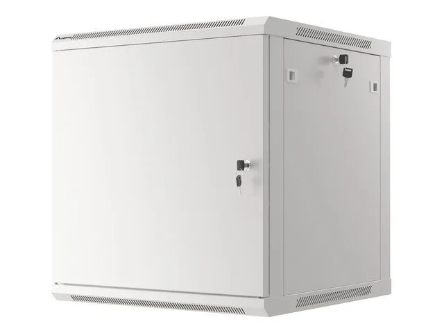 LANBERG Nástěnná jednodílná skříň 19", FOR SELF-ASSEMBLY 12U/600x600 plechové dv