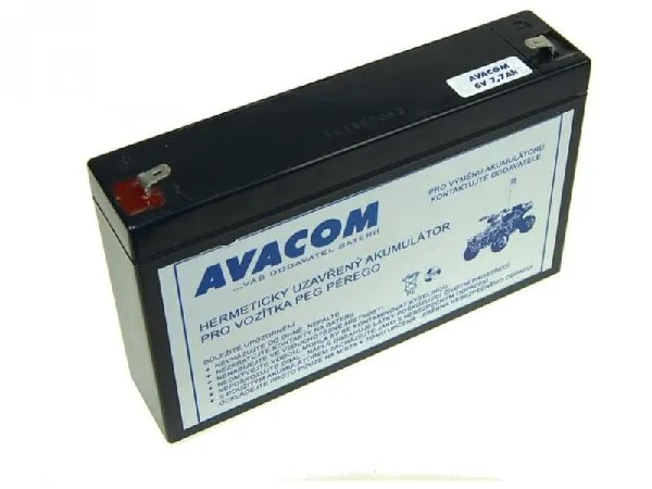Avacom Náhradní baterie (olověný akumulátor) 6V 7Ah do vozítka Peg Pérego F1