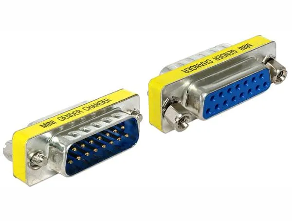 Delock adaptér Sub-D 15 pin samice > samec