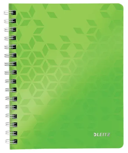 LEITZ Blok WOW A5, PP, linka, zelená