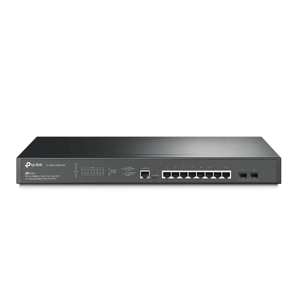 TP-Link TL-SG3210XHP-M2 JetStream 8-Port 2.5GBASE-T and 2-Port 10GE SFP+ L2+ Man