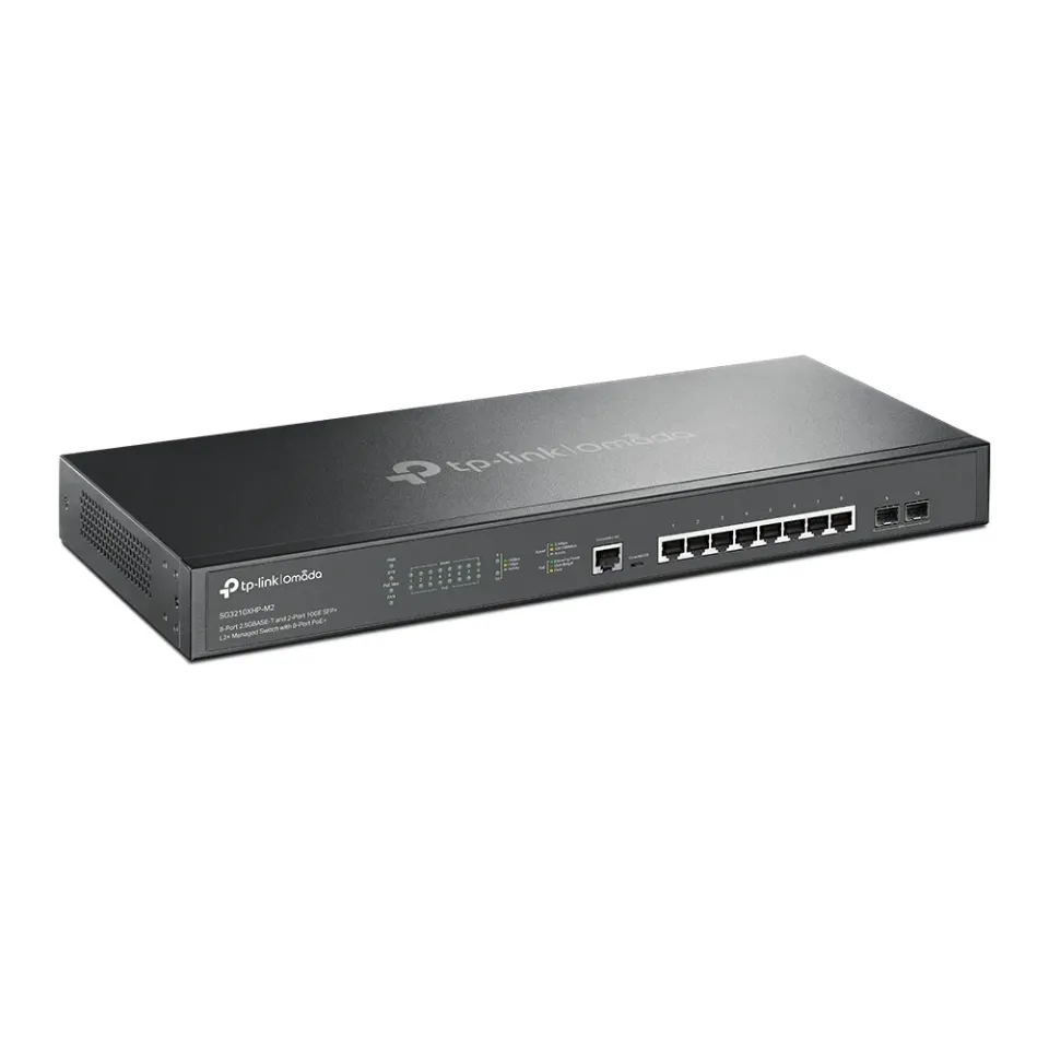 TP-Link TL-SG3210XHP-M2 JetStream 8-Port 2.5GBASE-T and 2-Port 10GE SFP+ L2+ Man
