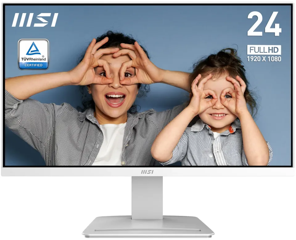 MSI monitor PRO MP2412W, 23,8" VA/1920 x 1080 FHD/100Hz/1ms/HDMI/DP/bílá