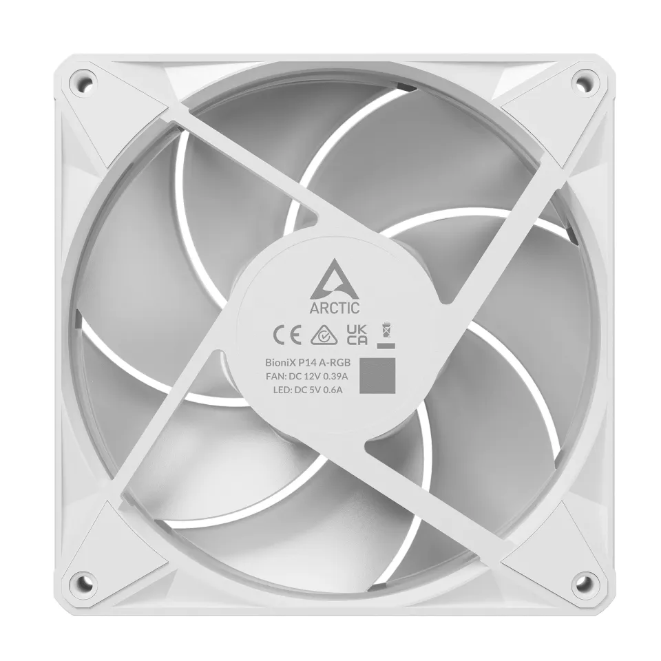 ARCTIC BioniX P14 A-RGB ventilátor - 140mm, white