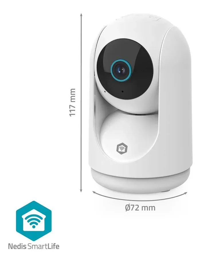 Nedis WIFICI23CWT SmartLife Vnitřní Kamera | Wi-Fi | 3MP Full HD 1296p | Náklon