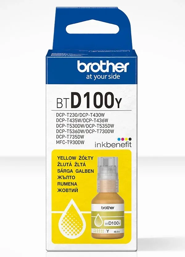 Brother BT-D100Y (inkoust yellow, 5 000 str.)
