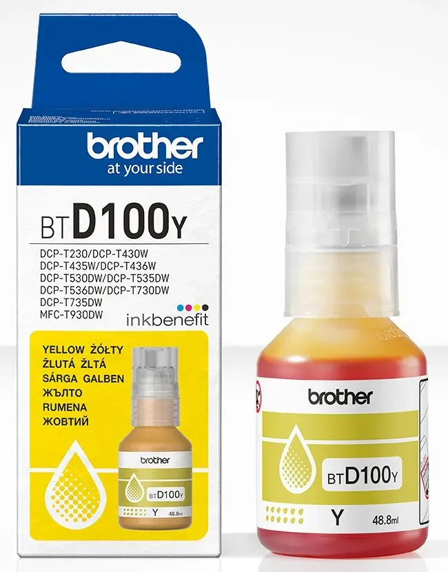 Brother BT-D100Y (inkoust yellow, 5 000 str.)