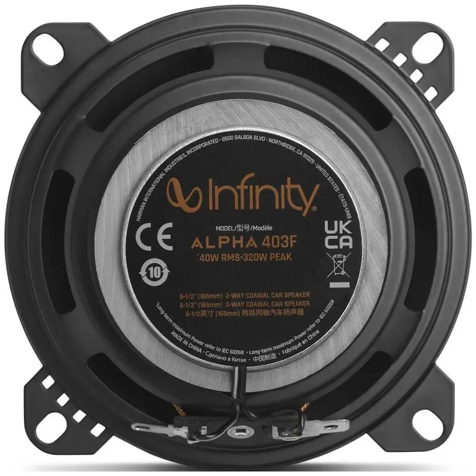 Infinity Alpha 403F / koaxiální reproduktor 100mm, 40/320W, 88dB, 80Hz–20kHz, 4ohm