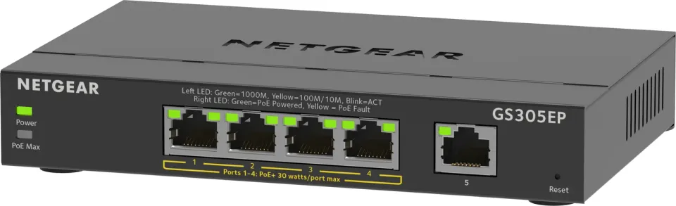 NETGEAR 5PT GE PLUS SWCH W/ POE+