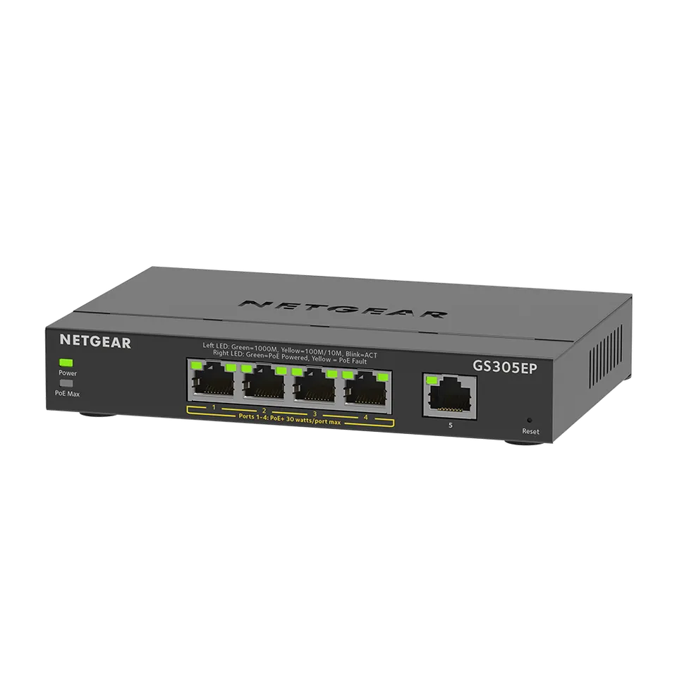 NETGEAR 5PT GE PLUS SWCH W/ POE+