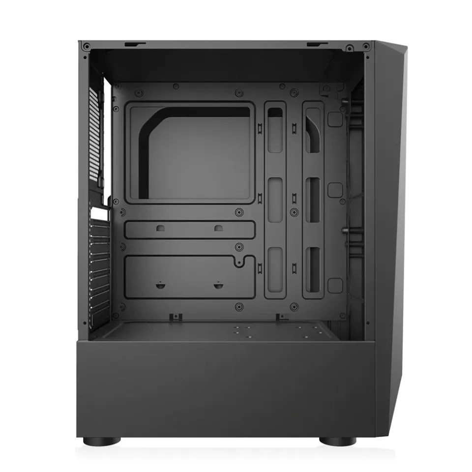 1stCOOL Middle Tower SHARK2, ATX black černý, bez zdroje, ATX (2xUSB2+ 1xUSB3+ Audio, RGB, bočnice) (PC case)