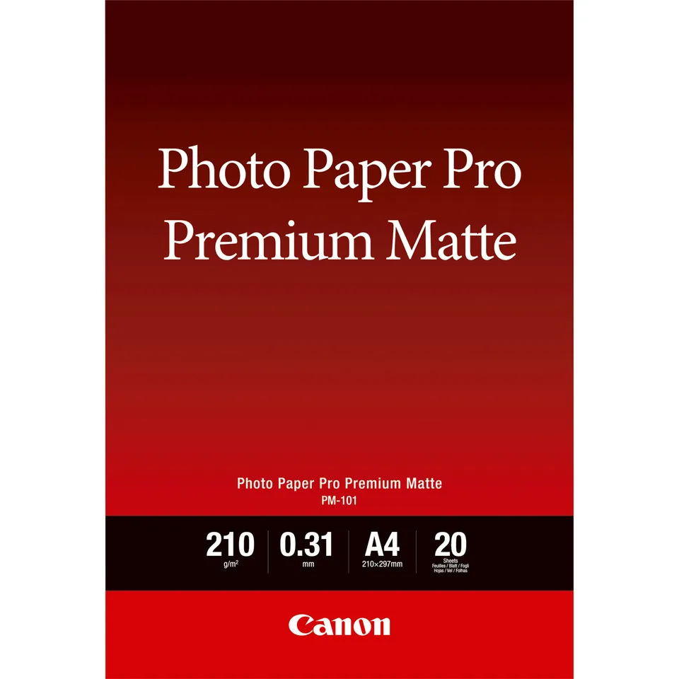 Canon fotopapír PM-101 A4 Premium Matte 210 g/m2 20 listů