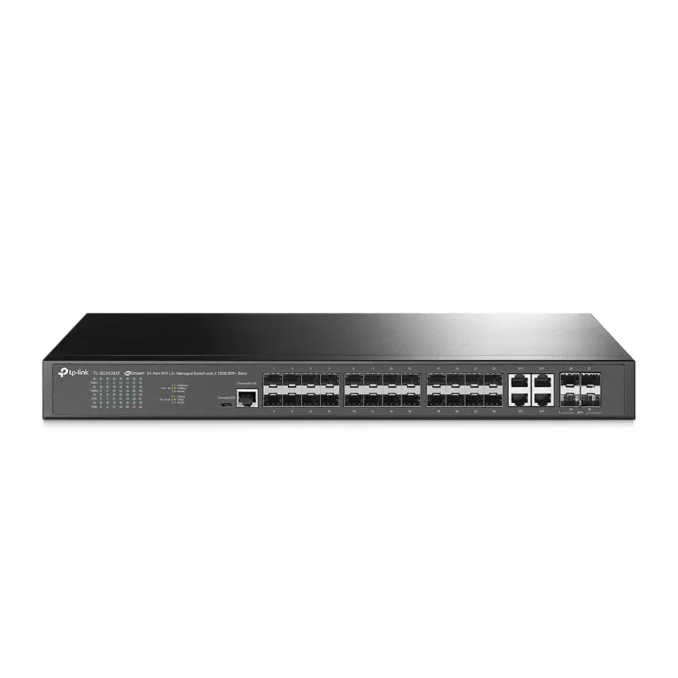 TP-Link SG3428XF Omada 24-Port SFP L2+ Managed Switch with 4 10GE SFP+ Slots