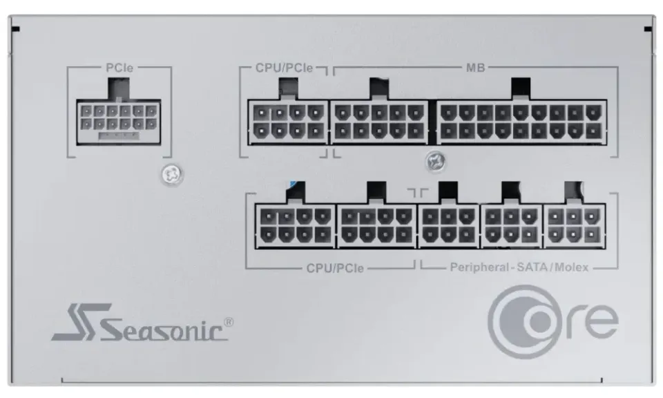SEASONIC zdroj 850W Core GX-850, ATX 3.1, 80+ Gold, bílý
