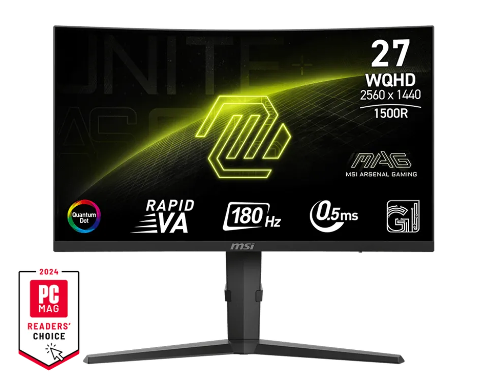 MSI Gaming monitor MAG 275CQRF QD E2 27" Rapid VA zakřivený/2560x1440 WQHD/180Hz