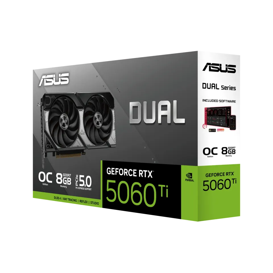 ASUS DUAL RTX 5060 Ti OC Edition 8GB GDDR7